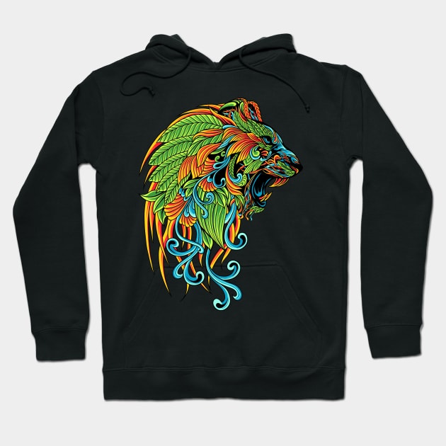 Lion Ornate Hoodie by Tuye Project